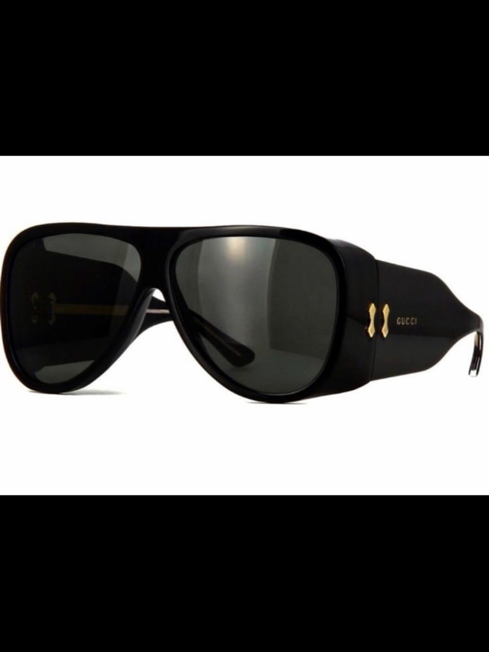 🖤✨ GUCCI Aviator Acetate Black Sunglasses•VEUC $875✨🖤 - Picture 2 of 5